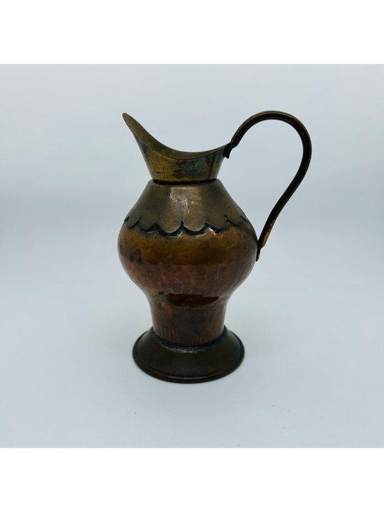 Maudoux Dinant Belgium Other - Vintage Maudoux Dinant Belgium Copper Brass Pitcher Antique Dinanderie Jug